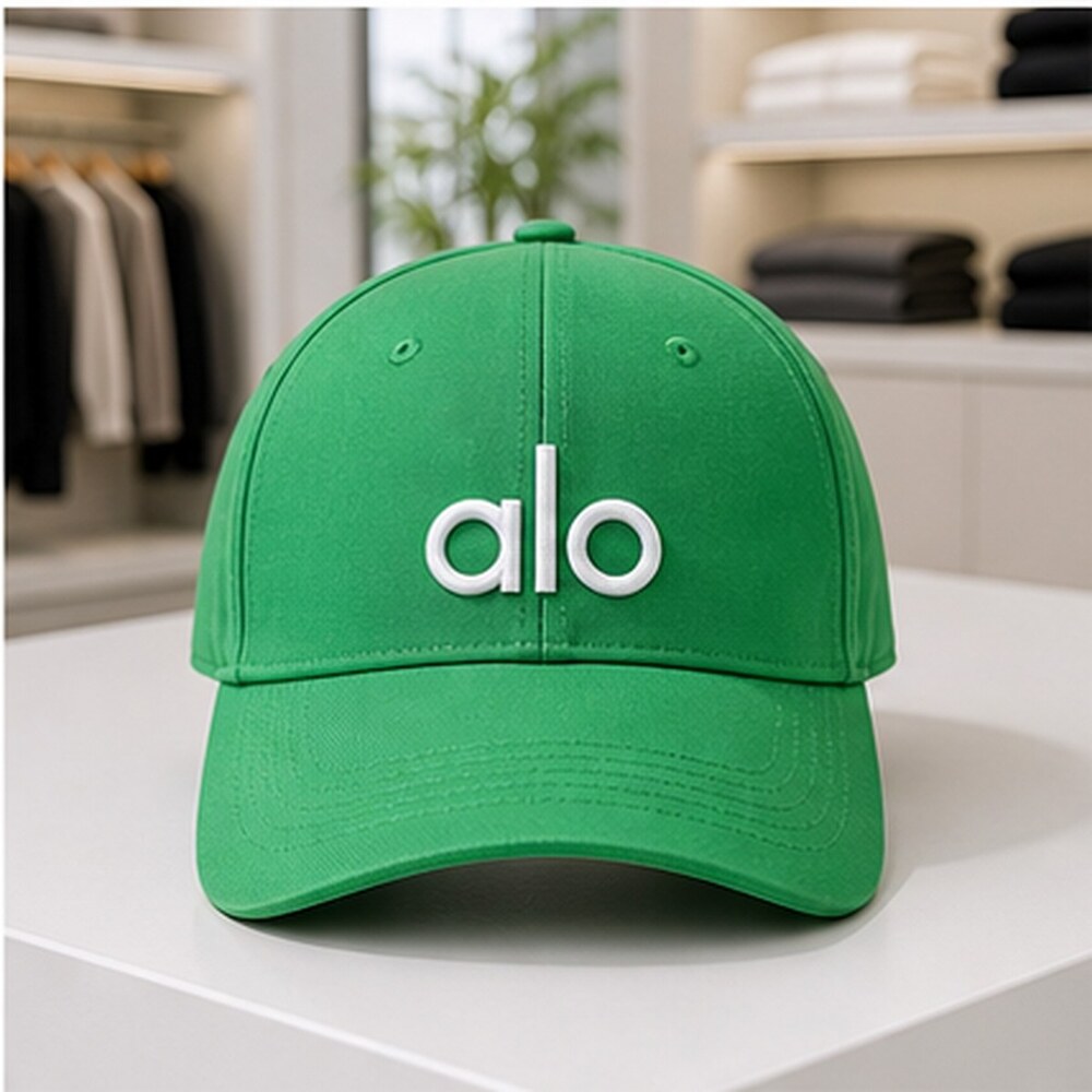 ALO Yoga Green Studio Baseball Cap Hat NWT